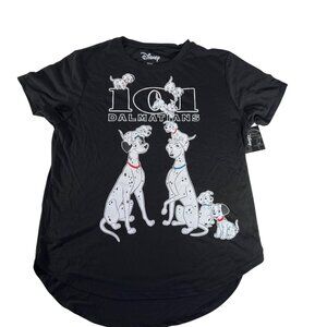 Disney 101 Dalmatians Dogs Front and Back Graphics T-Shirt L 11-13 Women Juniors